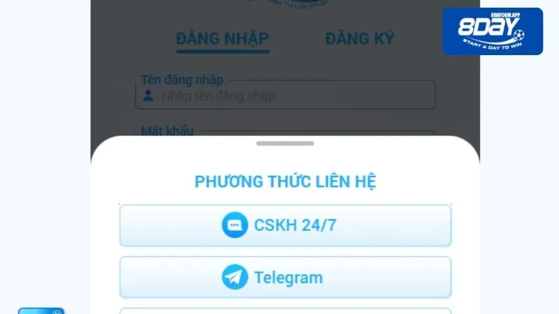 Chú ý khi đăng nhập 8DAY bạn cần nắm rõ