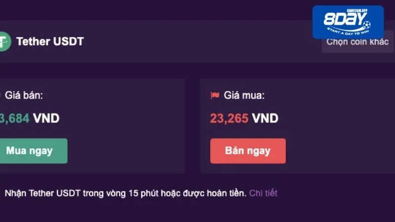 Thực hiện rút thưởng qua tiền ảo tại nhà cái 